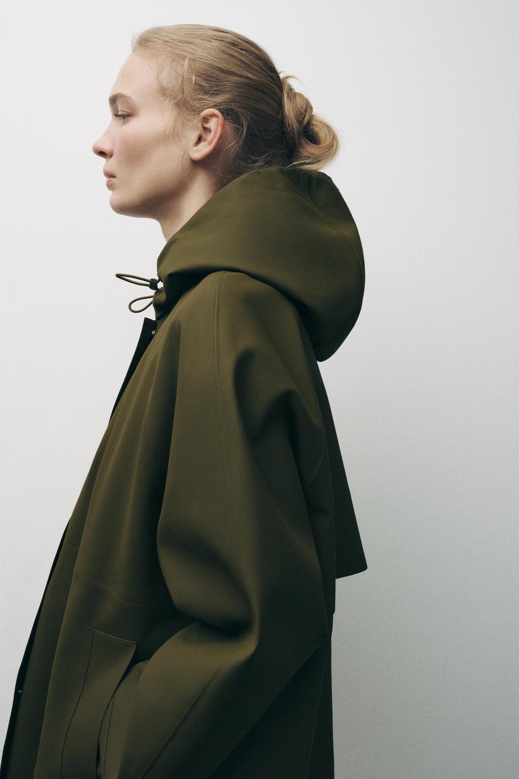 

Вязаная парка - коллекция zw ZARA, зеленый