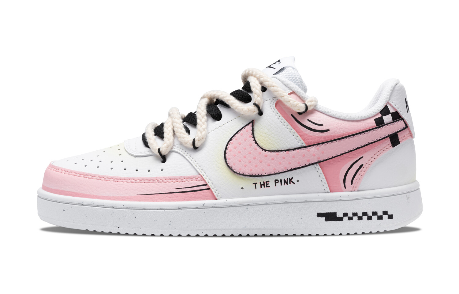 

Кроссовки Nike Court Vision 1 Skateboarding Shoes Women's Low-top Chalk White, белый