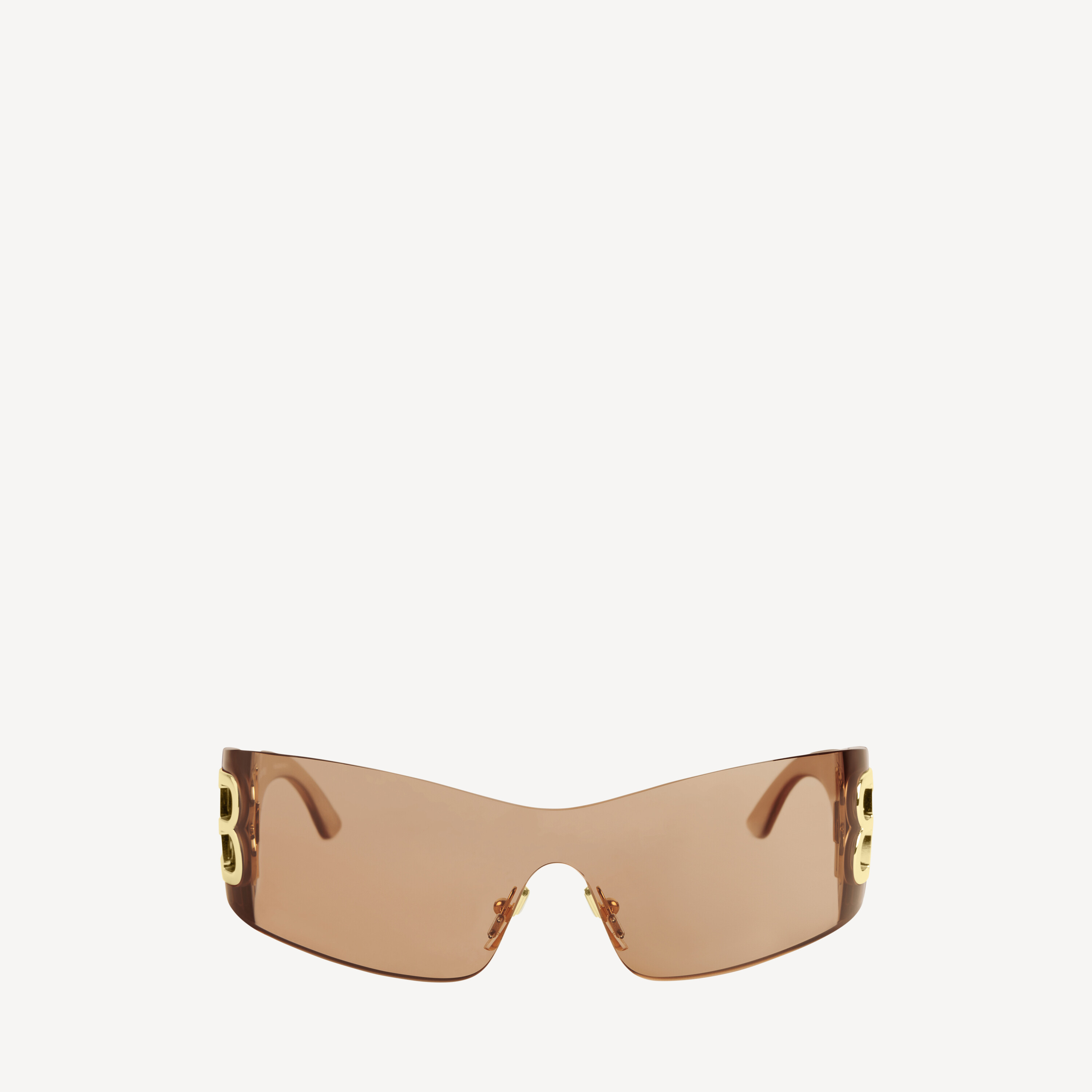 

Солнечные очки bossy mask светло-коричневого цвета BALENCIAGA, светло-коричневый