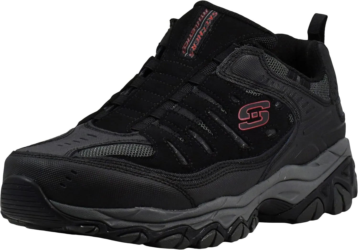 Мужские лоферы Skechers Afterburn, черный/темно-серый
