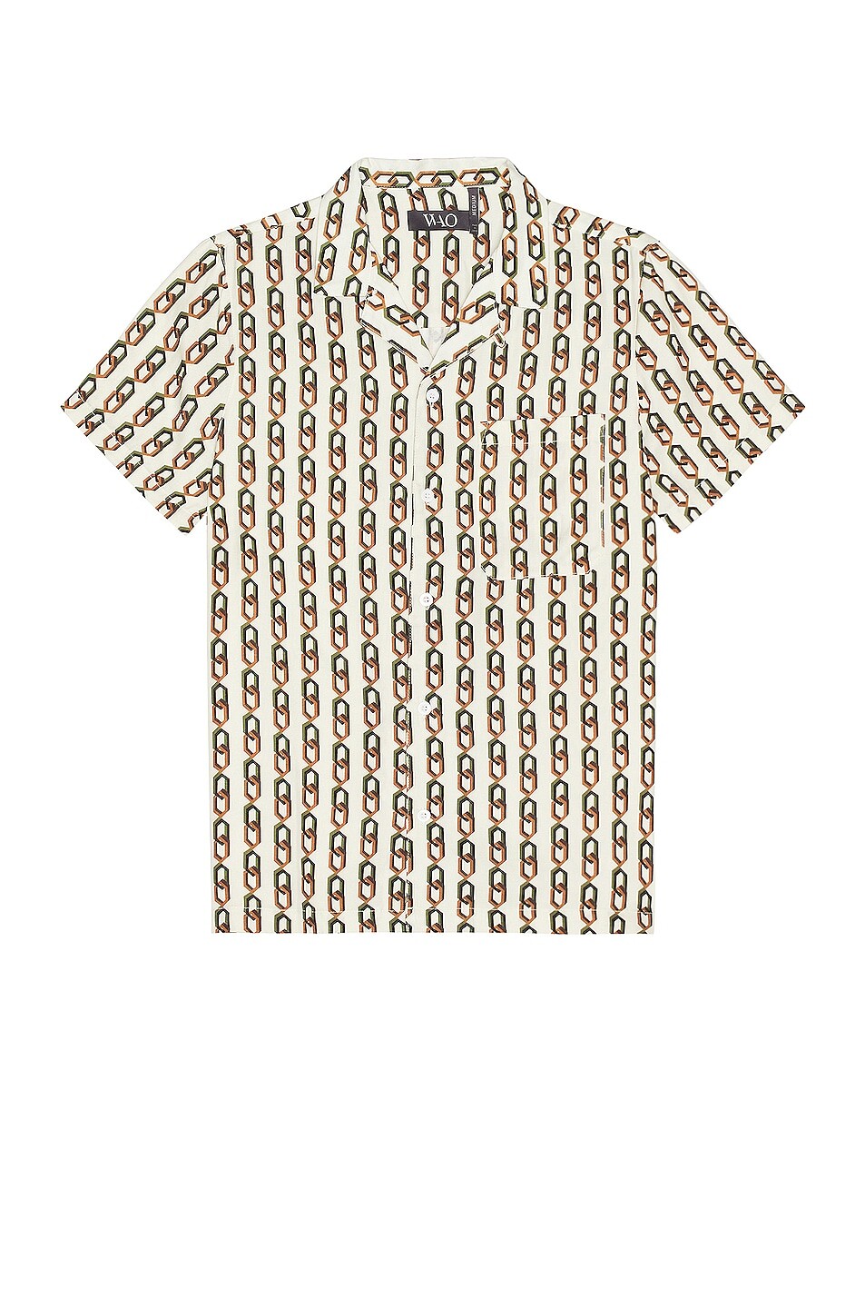 

Рубашка Wao The Camp, цвет Cream Multi Chain