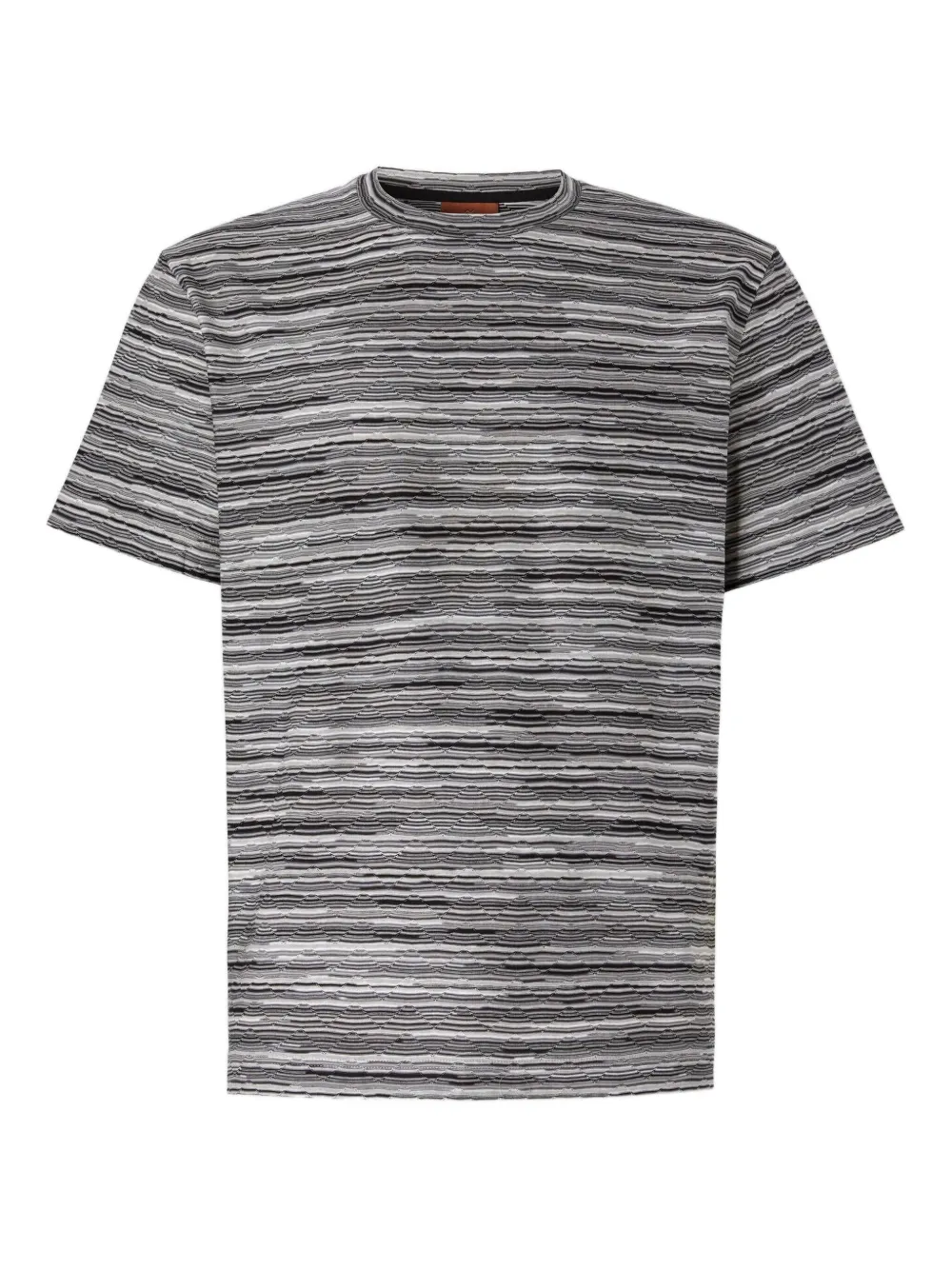 

Полосатая футболка с круглым вырезом Missoni, серый