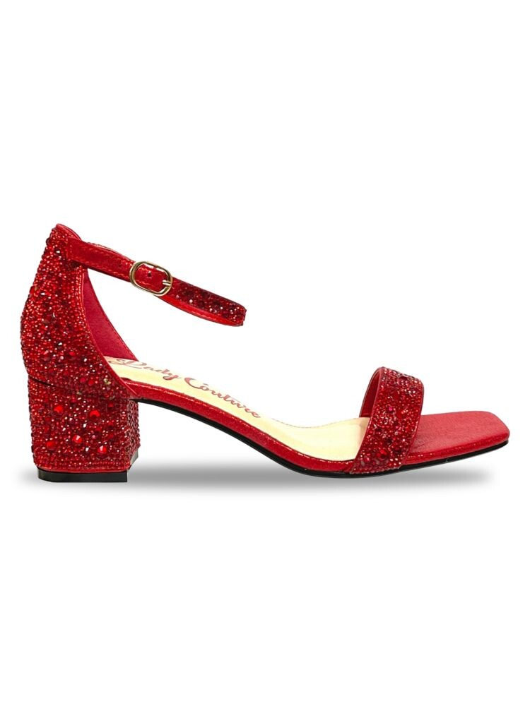 

Сандалии Dazzle с декорированным ремешком на щиколотке Lady Couture, красный
