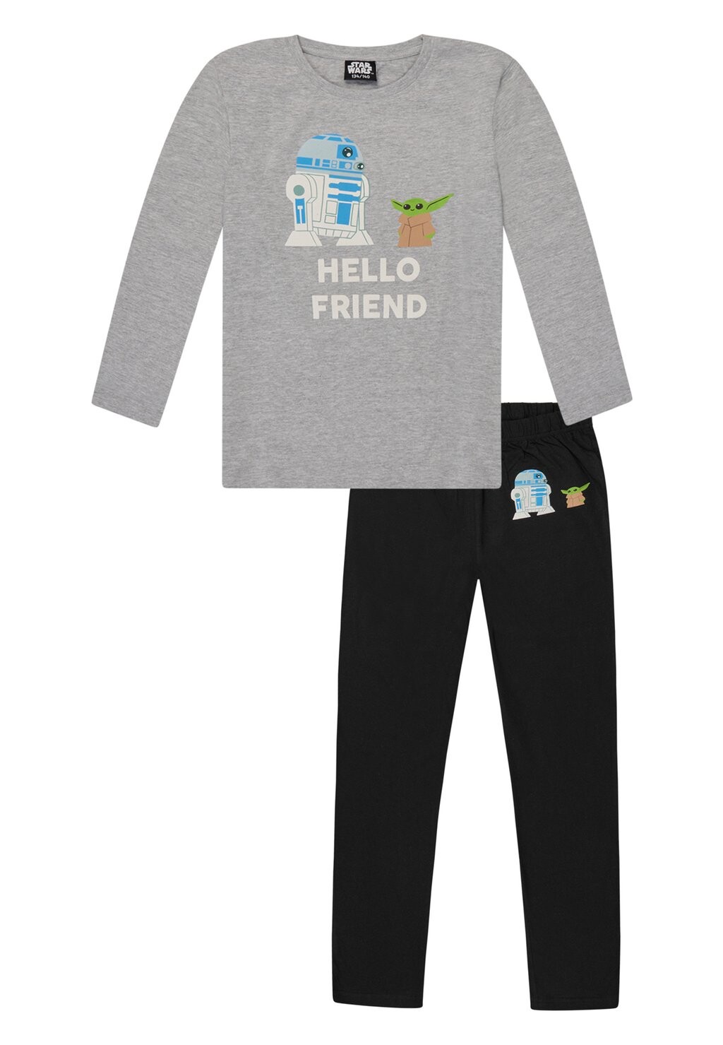 

Комплект одежды для сна YODA Star Wars, цвет grey black