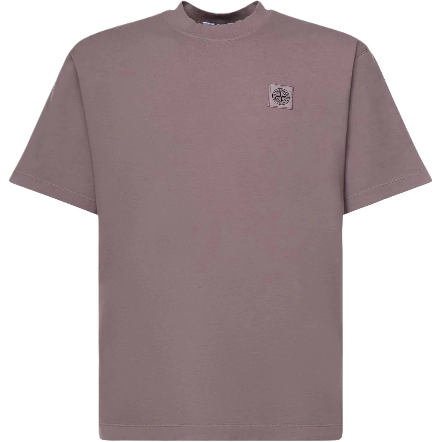 STONE ISLAND Футболка мужская Purple Gray Crew Neck
