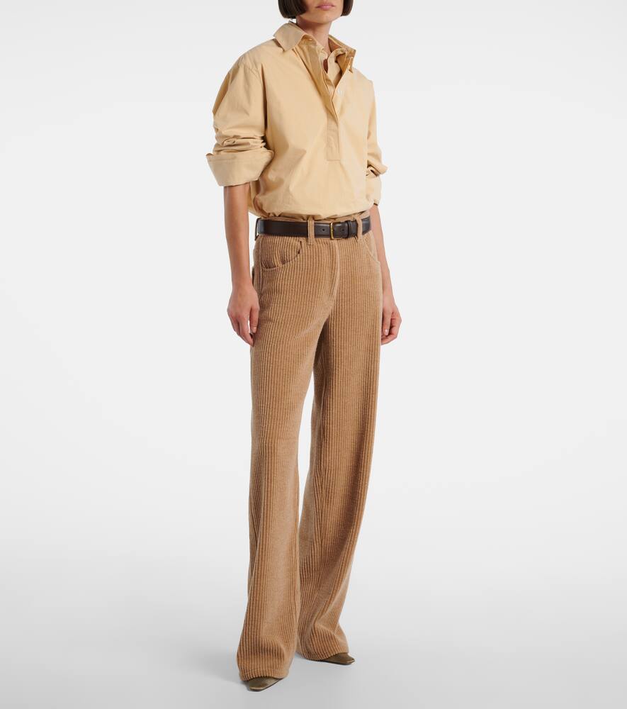 Туфли-лодочки Carla 80 velvet The Row, Taupe — фото 3
