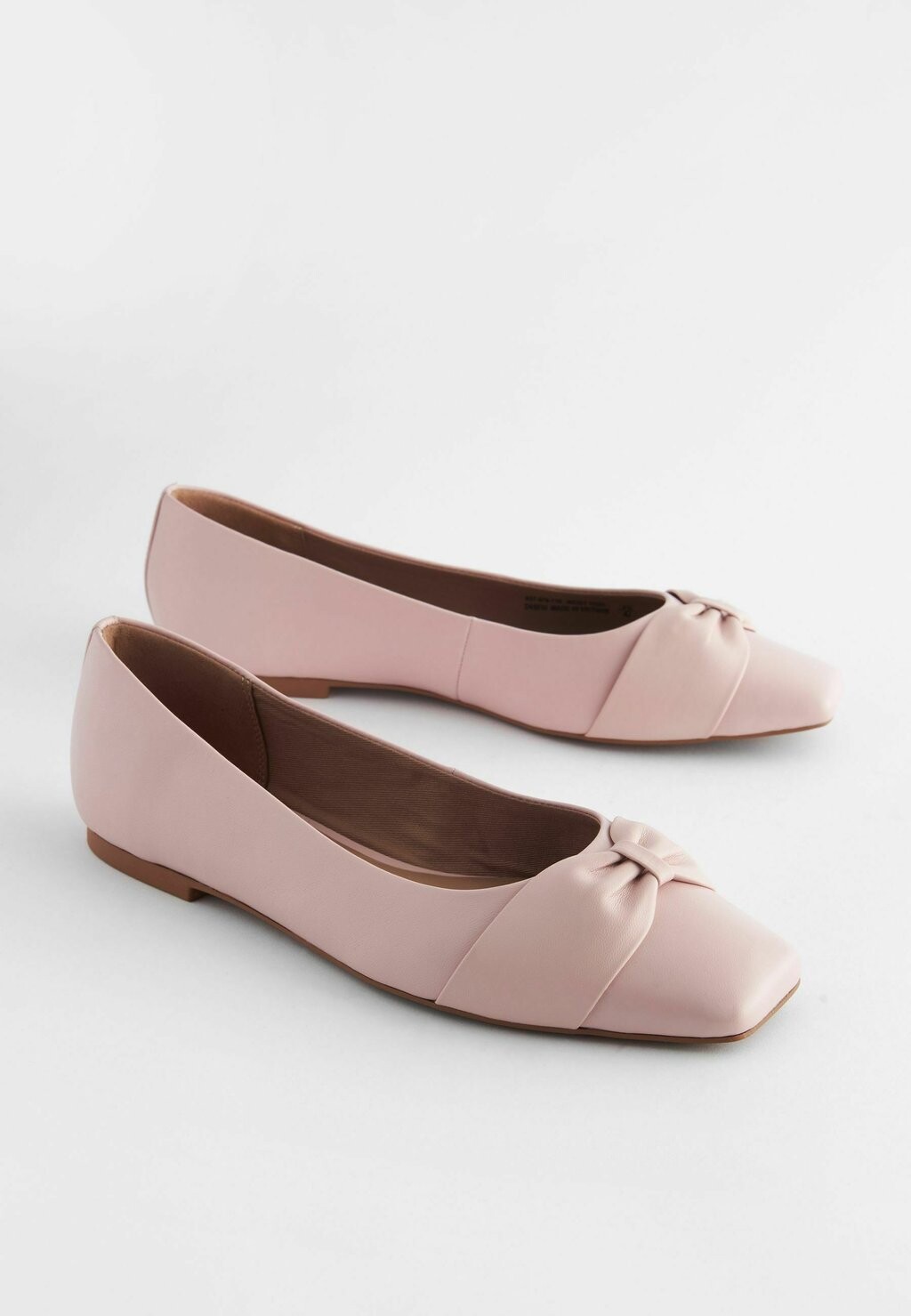 

Балетки Forever Comfort Square Toe Bow Regular/Wide Fit Next, розовый
