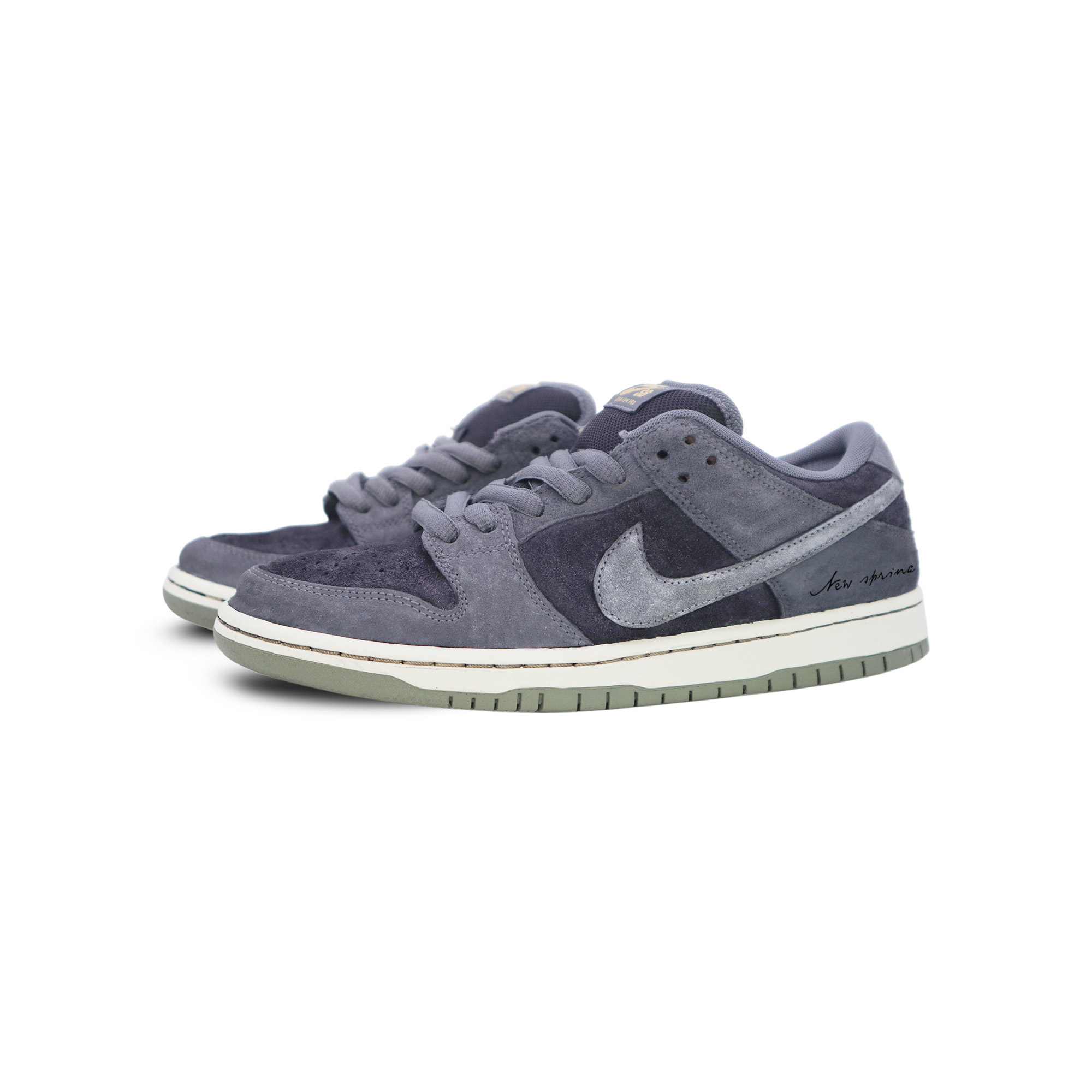 Nike Кроссовки Dunk SB Mist Gray Velvet Abrasion Resistant Low top Unisex — фото 4