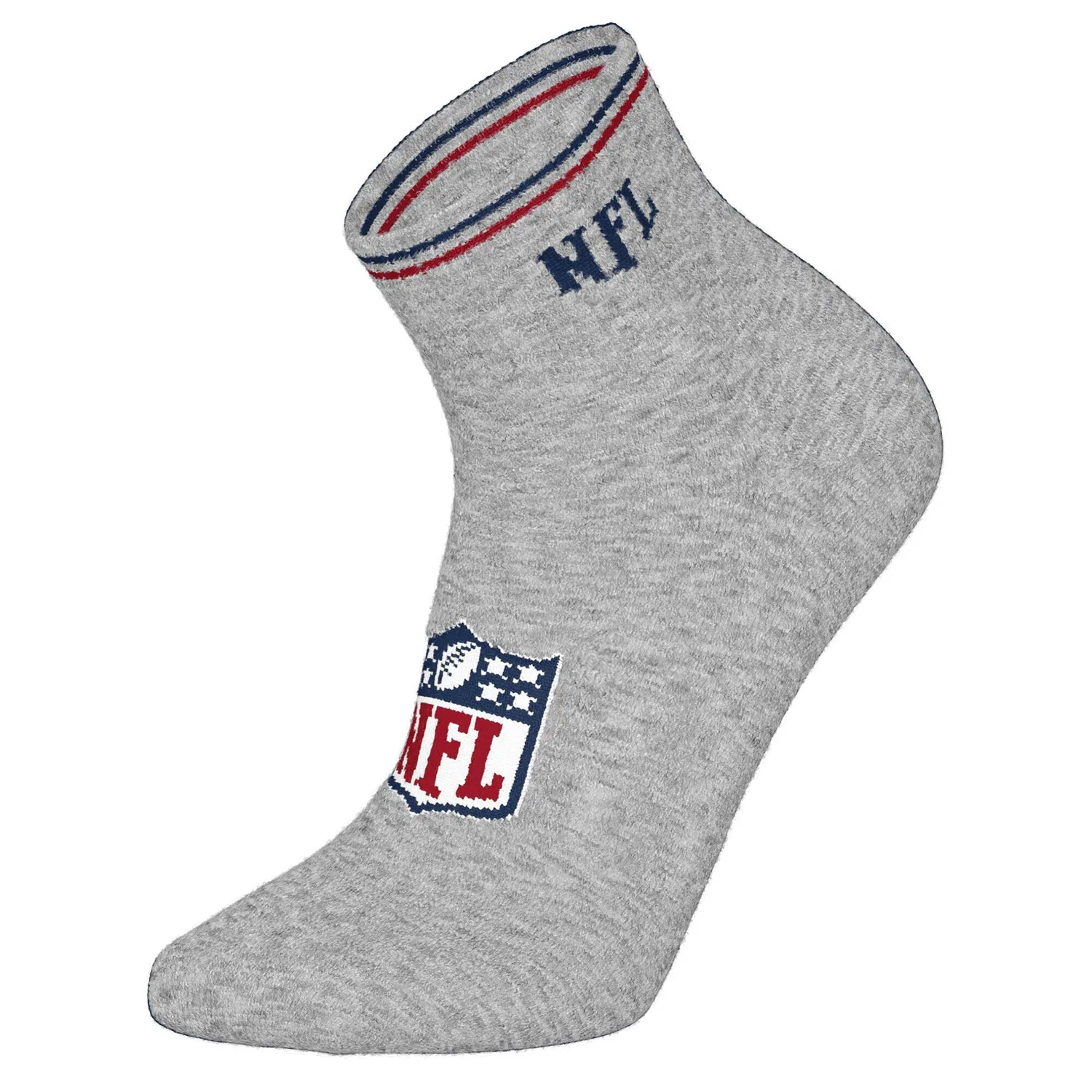 Детские носки с принтом NFL Shield 9Pack Quarter Socks Nfl, Bunt Magnetgrau — фото 2