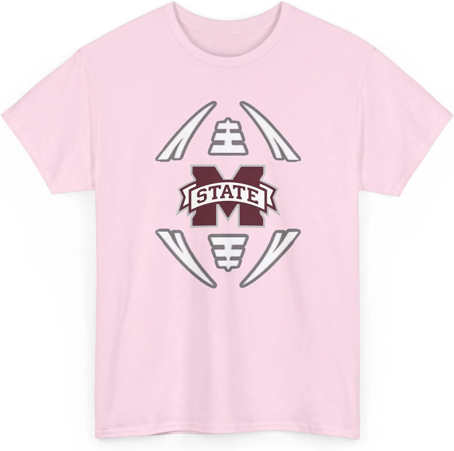 Футболка с логотипом Mississippi Bulldogs, Light Pink