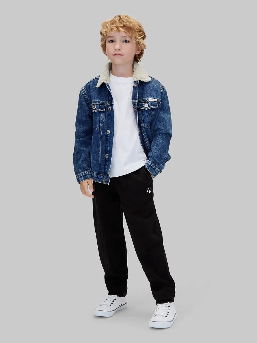 Зауженные брюки Calvin Klein Jeans черного цвета — фото 4