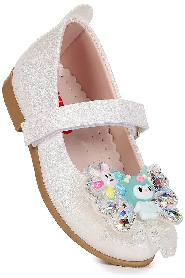 Детские балетки для девочек с блестками Hila Kiko Kids, Mother-Of-Pearl - Blue