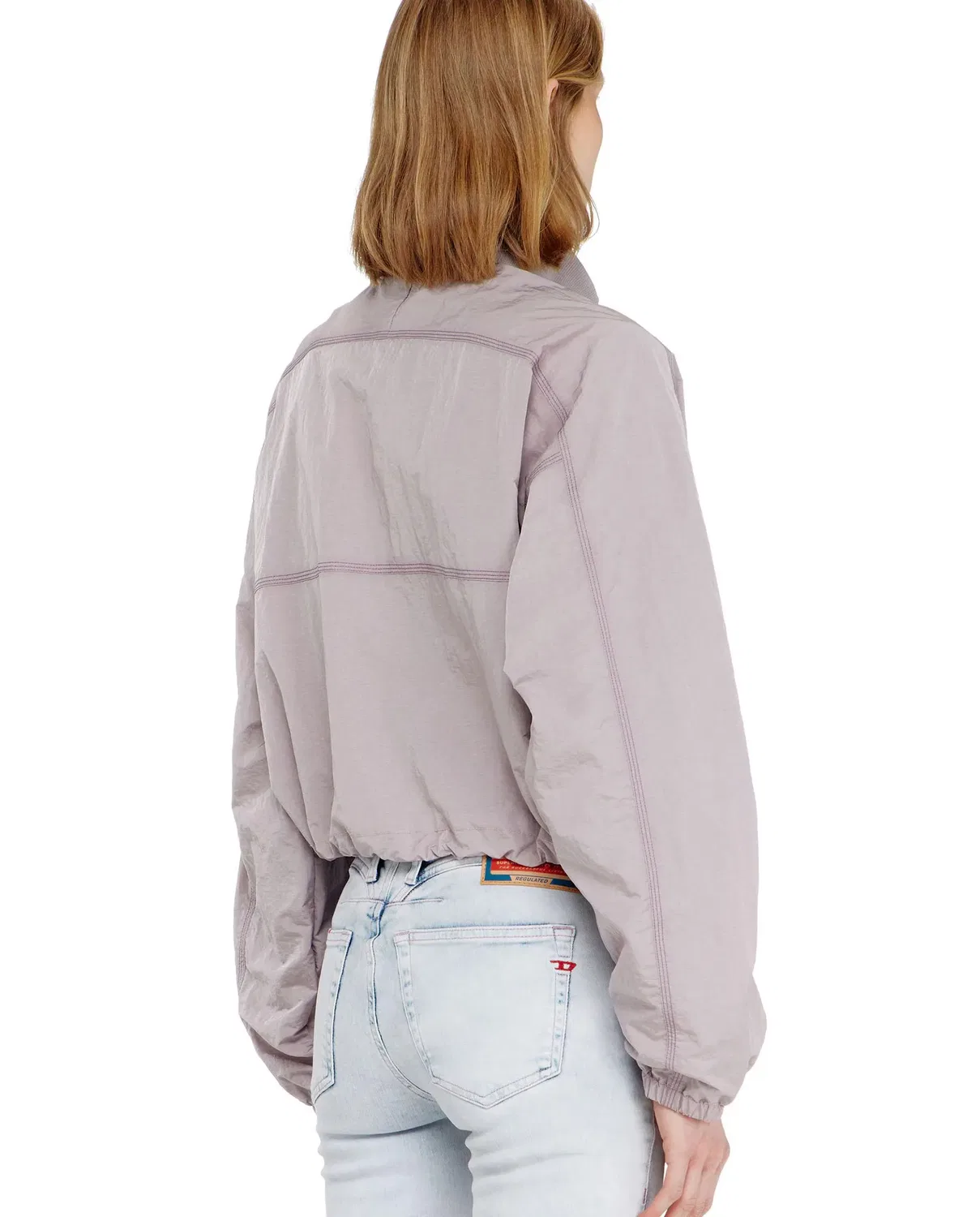 Женская куртка с эффектом усадки Морщинистая Diesel, Morado — фото 2