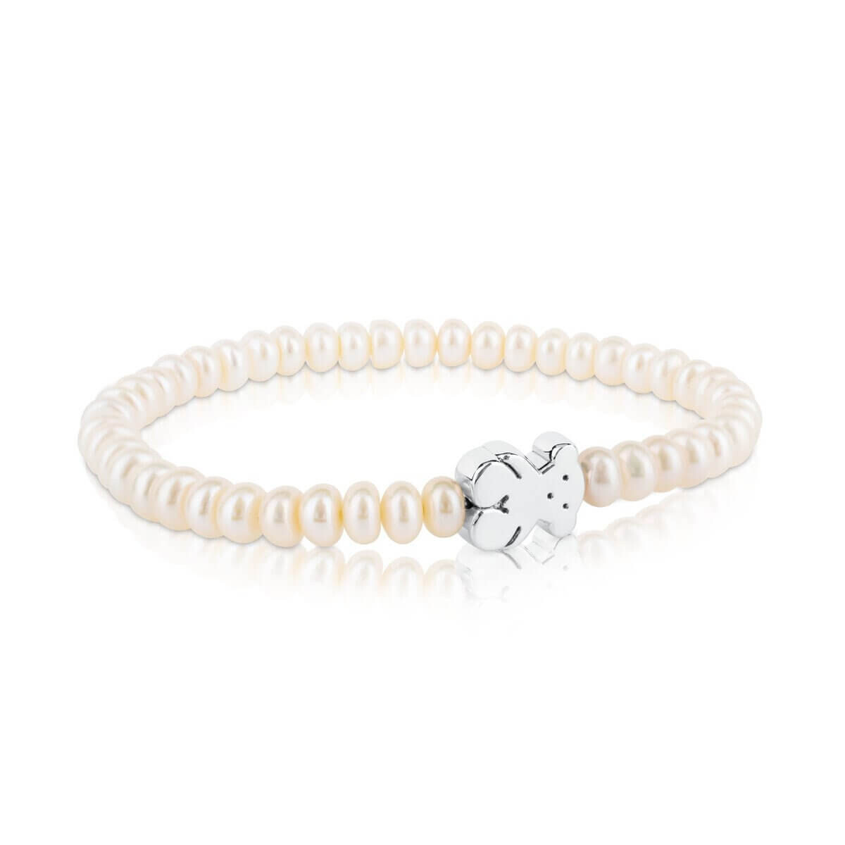 

Браслет Tous Sweet Dolls Bear With Silver Bear Motif, жемчуг