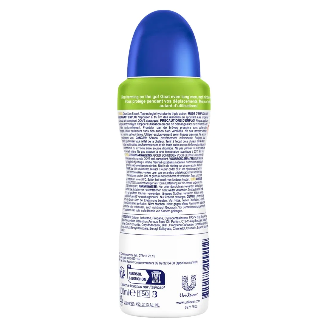 Антиперспирант-дезодорант Original Compressed Dove, набор 6 шт, 100 мл — фото 2