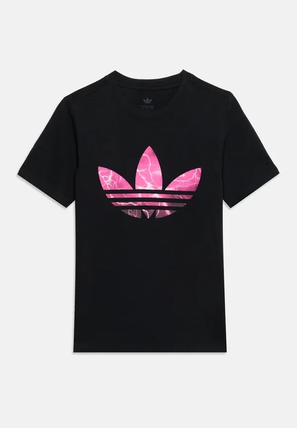Футболка с принтом «Молния» унисекс Adidas Originals, черный