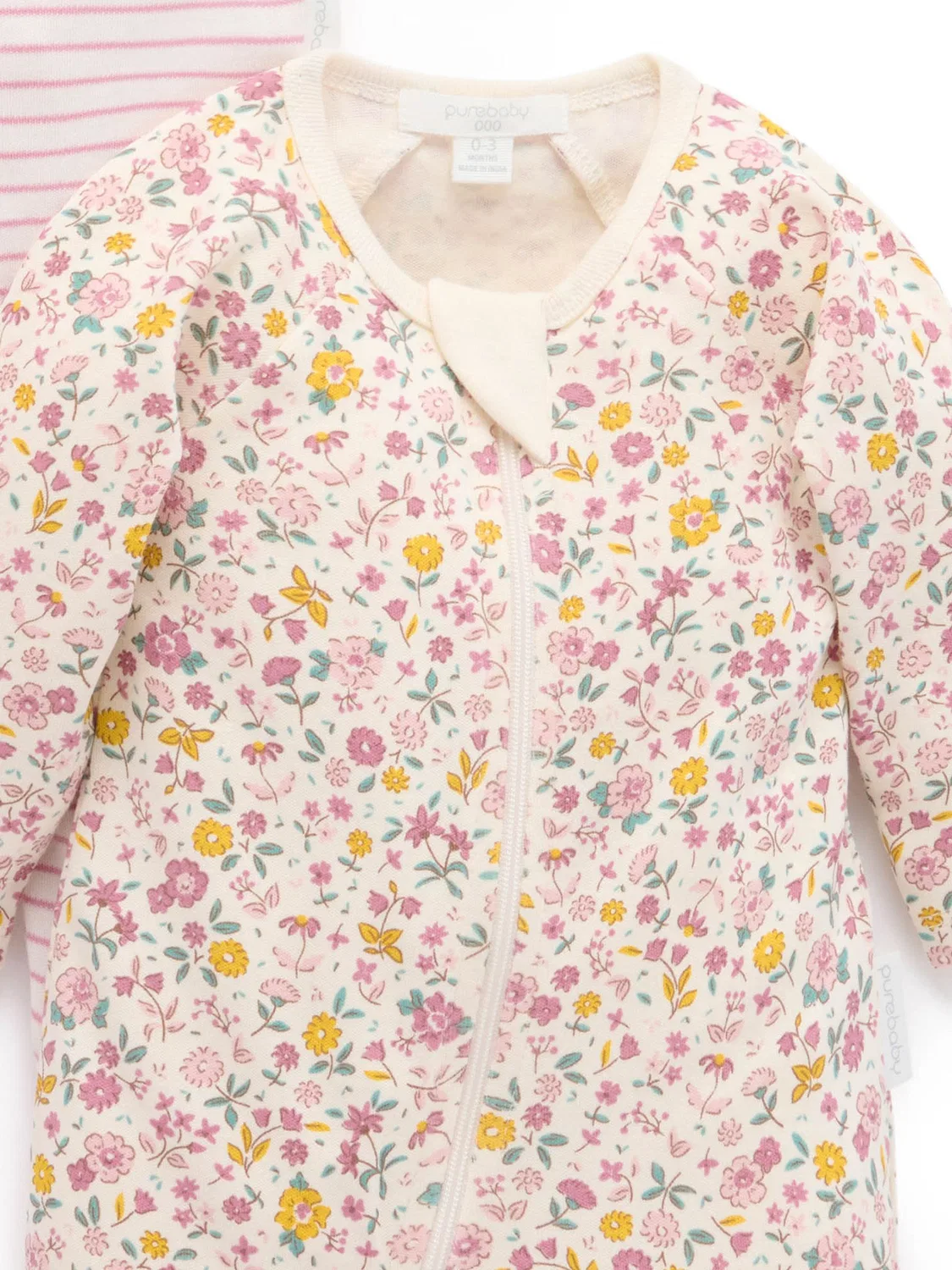 Комплект из двух слипов, лимитированная серия Purebaby, розовый — фото 4