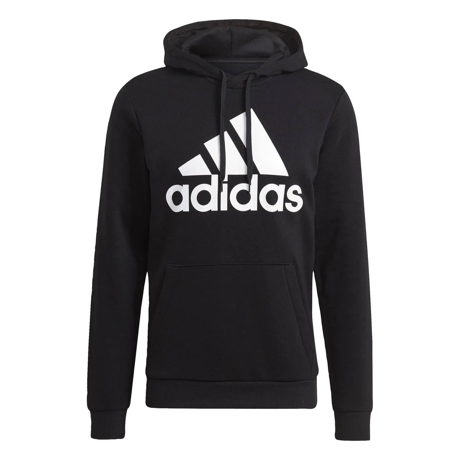 Мужское худи с принтом Essentials Fleece Big Logo Adidas, Schwarz Weiss — фото 2