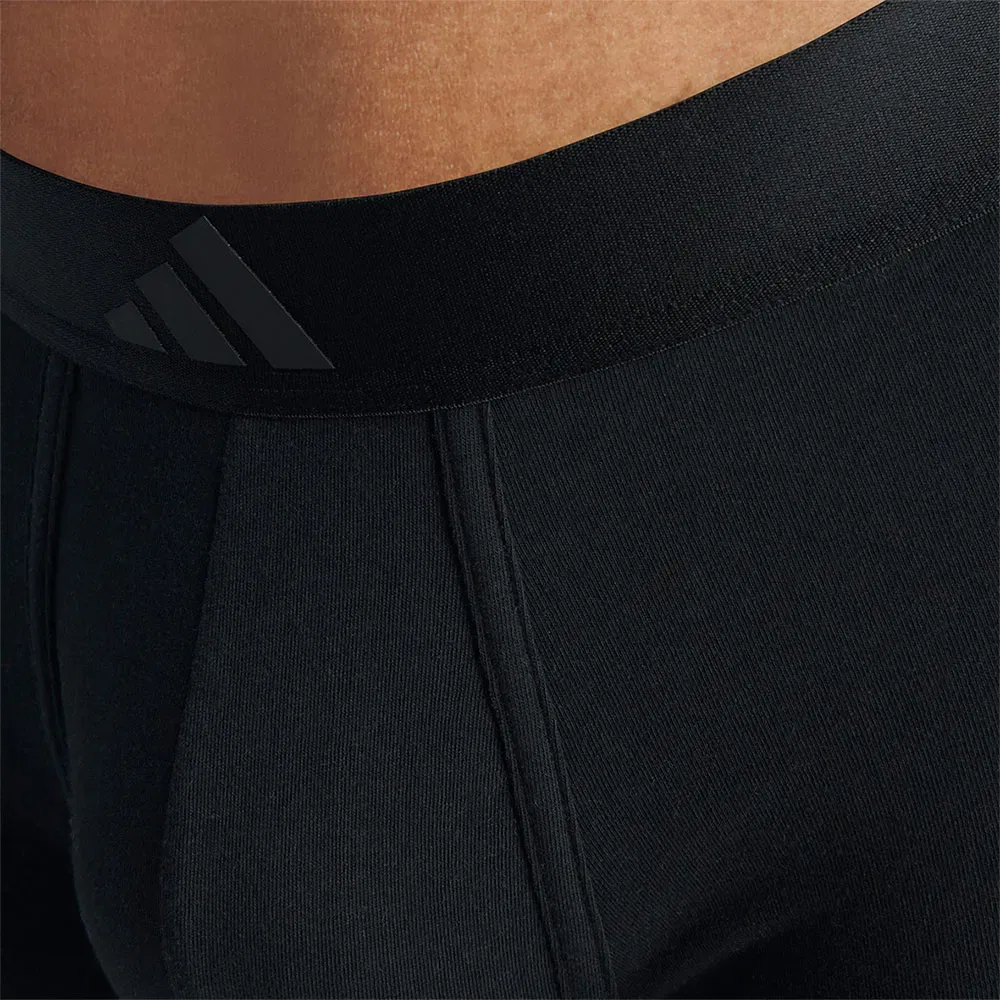 Мужские боксеры с низкой посадкой 3 Stripes Active Flex Cotton Adidas, Black — фото 4