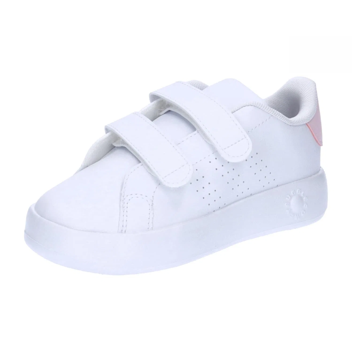 Детские кроссовки для мальчиков и девочек с липучкой Advantage Kids Adidas, Cloud White Cloud White Clear Pink
