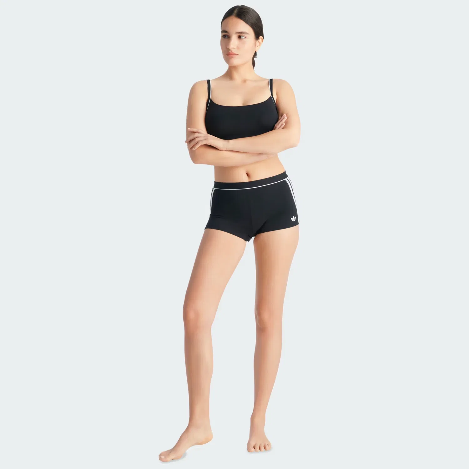 Женские трусы-шорты из легкого хлопка Adicolor Comfort Flex Adidas Originals, черный — фото 3