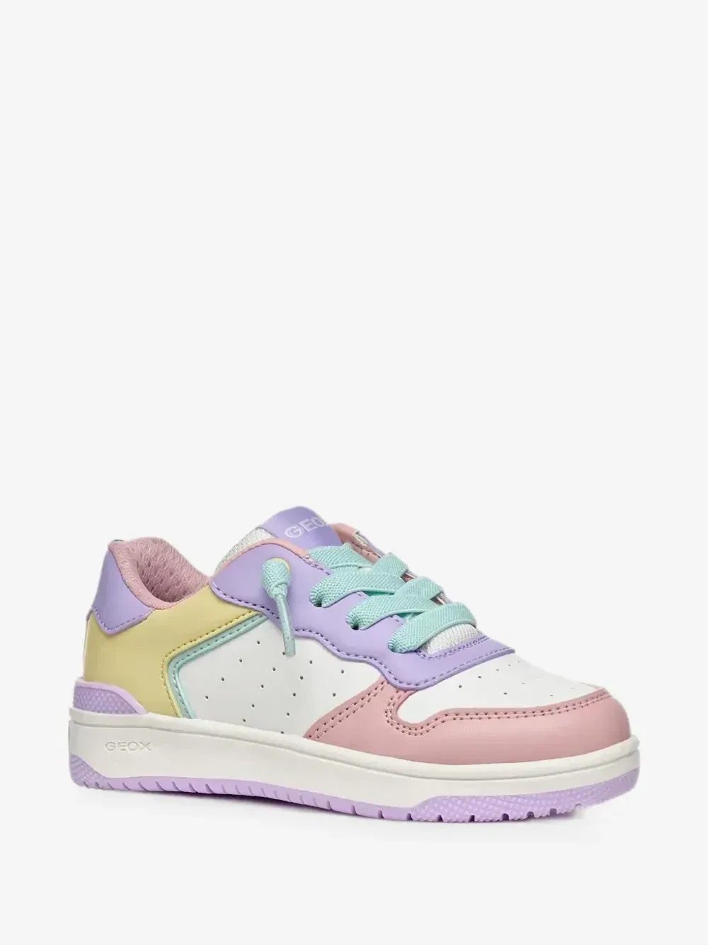 Кроссовки Washiba с цветными вставками Geox Kids, белый