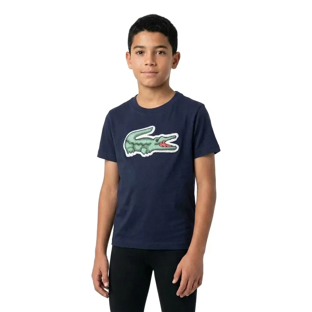 Футболка с коротким рукавом Lacoste Kids, синий — фото 3
