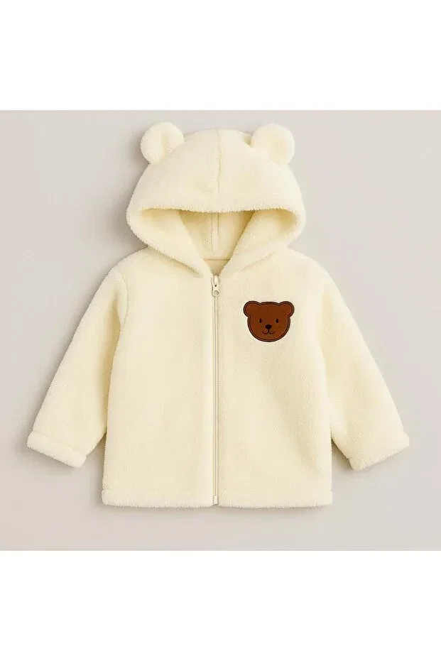 Детская куртка для девочек с вышивкой Basics Nevrankids, Ecru — фото 4