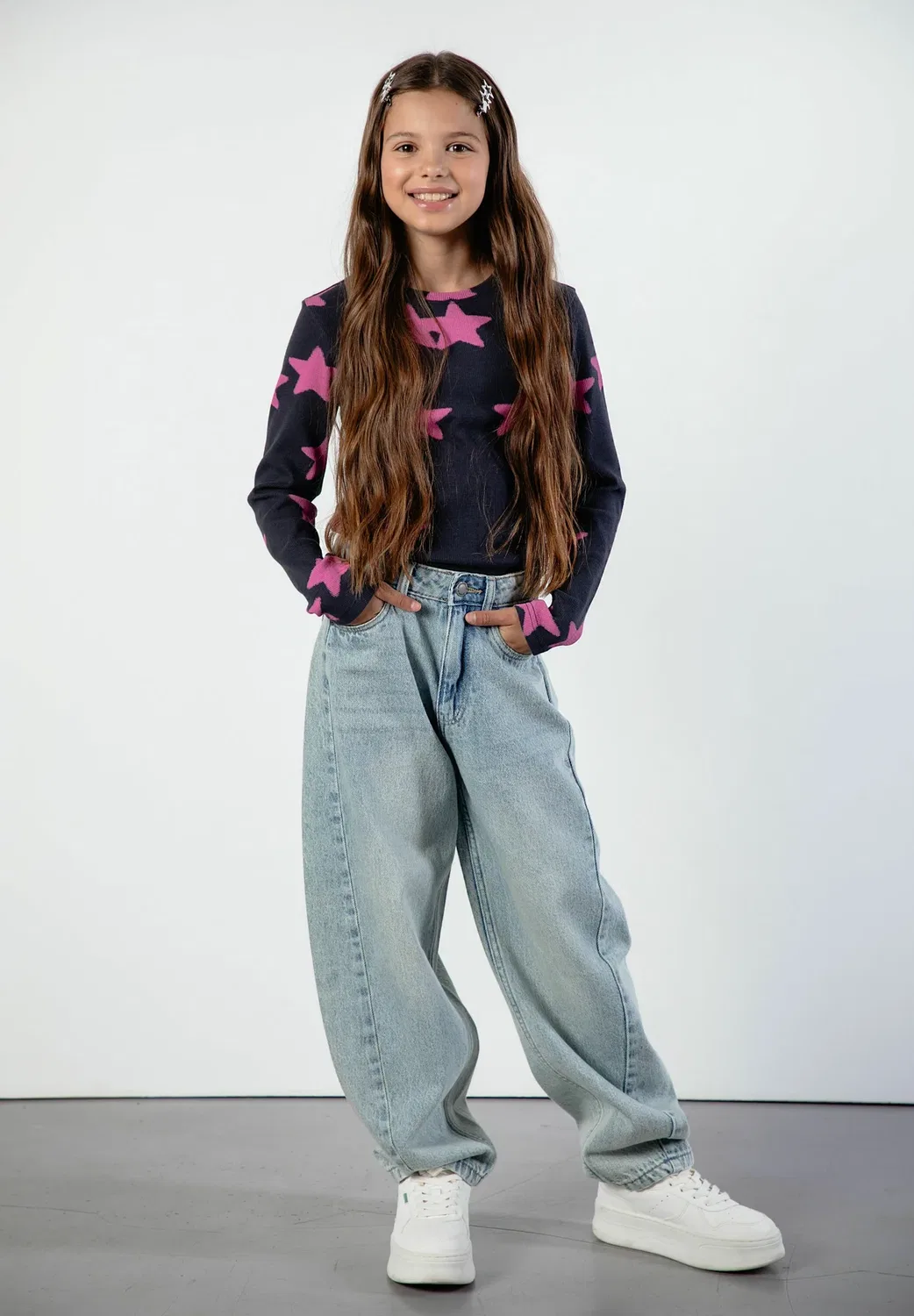 Джинсы-Шаровары - джинсы свободного кроя Coccodrillo, Light Blue