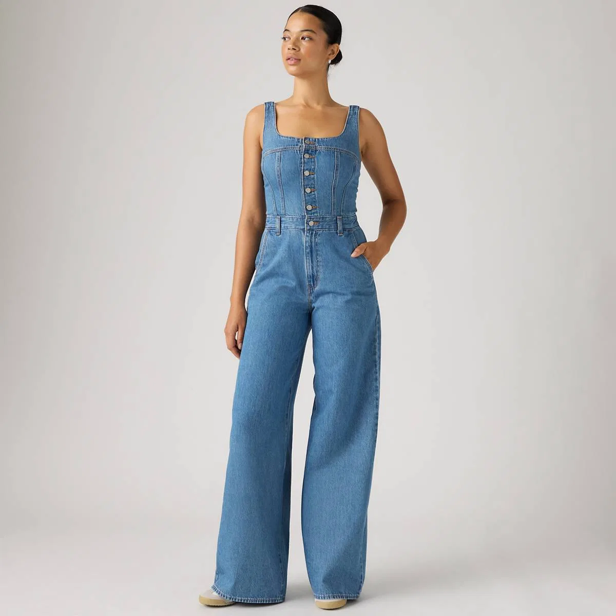 Комбинезон Audra со швом Levi's, Is It Worth It - Medium Wash