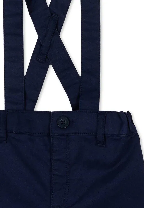 Шорты хлопковые Dungarees Petit Bateau, синий — фото 3