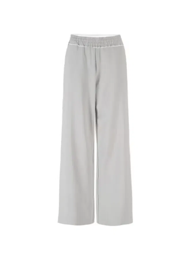 Штаны прямые с кулиской Zara, серый