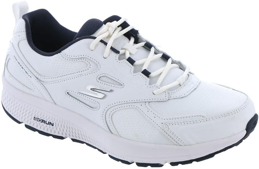 Женские кроссовки Skechers Go Run Consistent - кожаные кроссовки для кросс-тренинга с пеной с воздушным охлаждением, белый/синий — фото 2