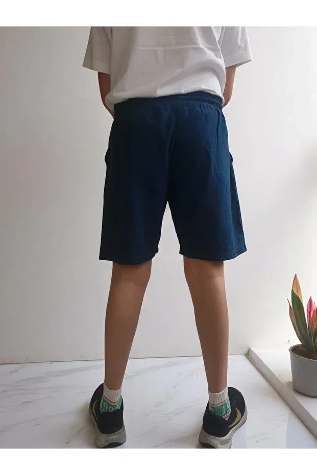 Детские шорты для мальчиков хлопковые Ryan Reka Tekstil, Navy Blue — фото 3