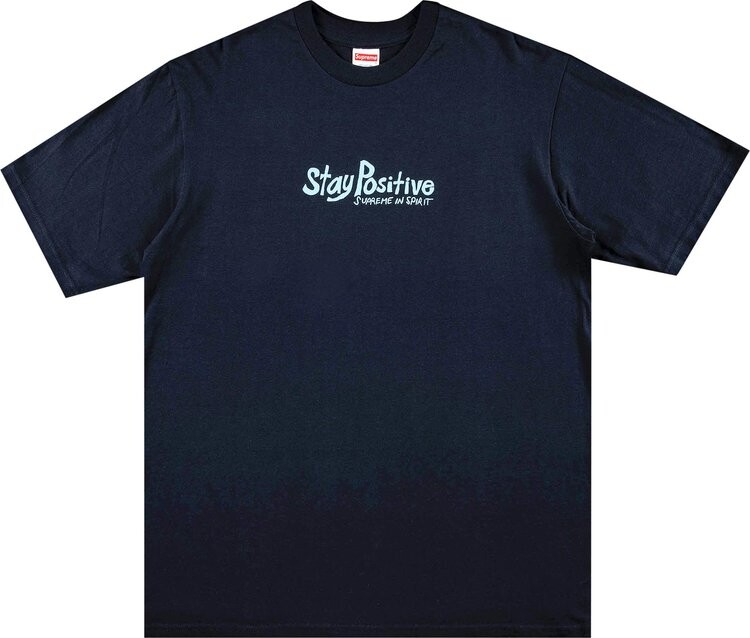 

Футболка Supreme Stay Positive Tee 'Navy', синий