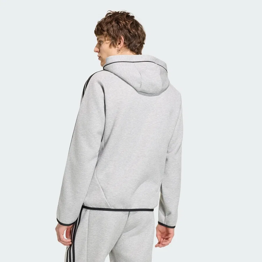 Светло-серая худи на молнии ADIDAS ORIGINALS Teamgeist 26, светло-серый — фото 4
