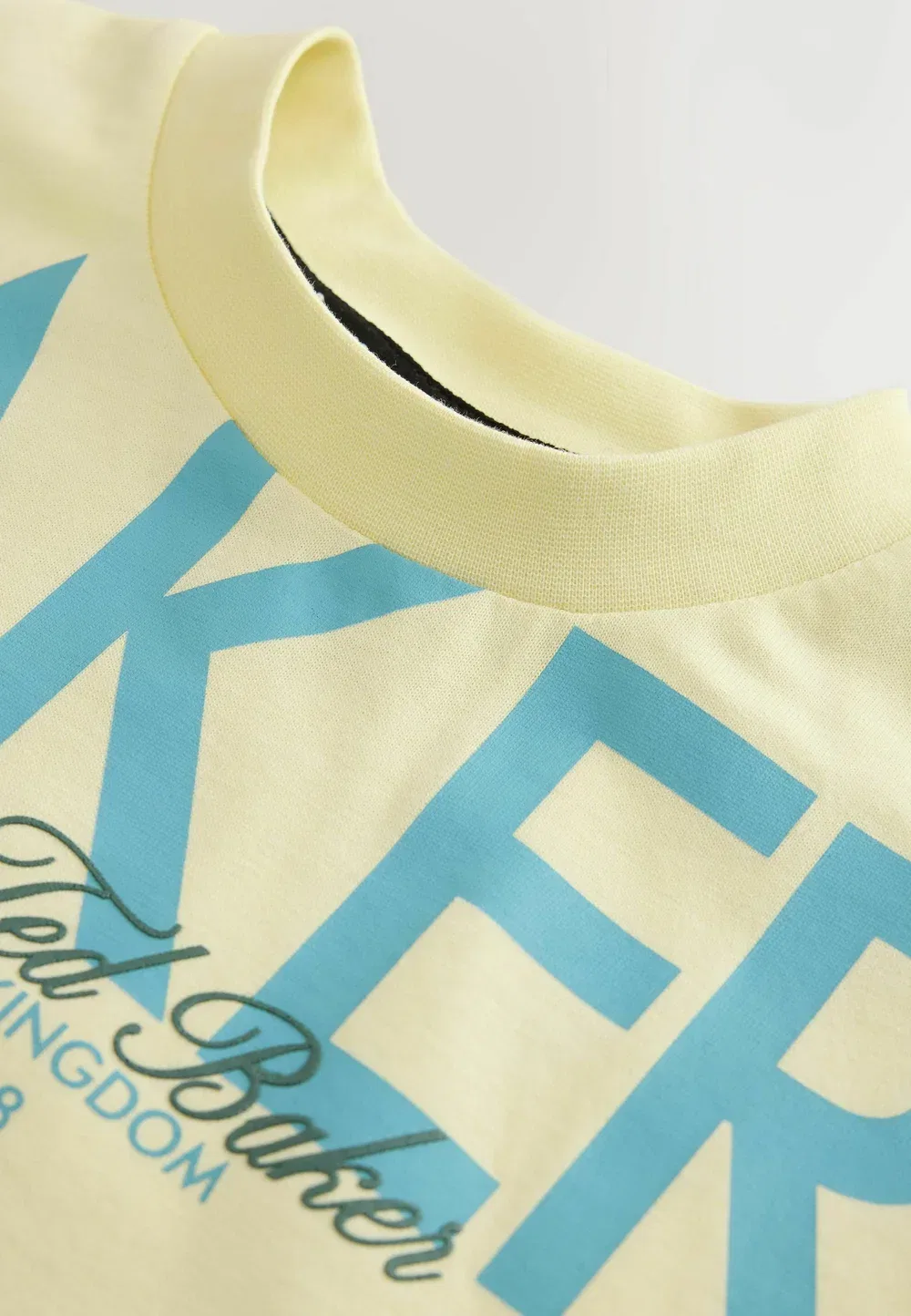 Футболка свободного кроя с графическим принтом Baker By Ted Baker, Yellow — фото 4