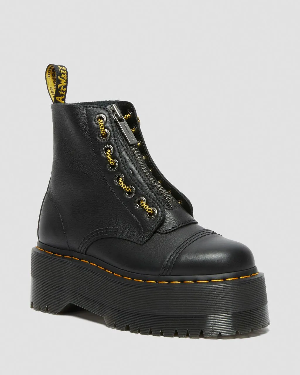 

Кожаные ботинки на платформе Dr. Martens Sinclair Max Pisa, цвет Black — Pisa