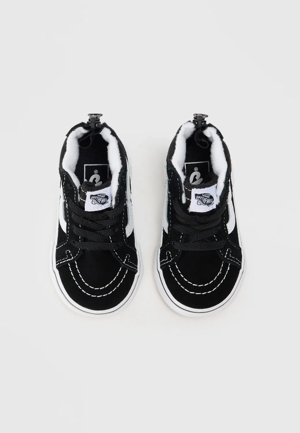 Унисекс - высокие кроссовки Vans, Black/White — фото 4