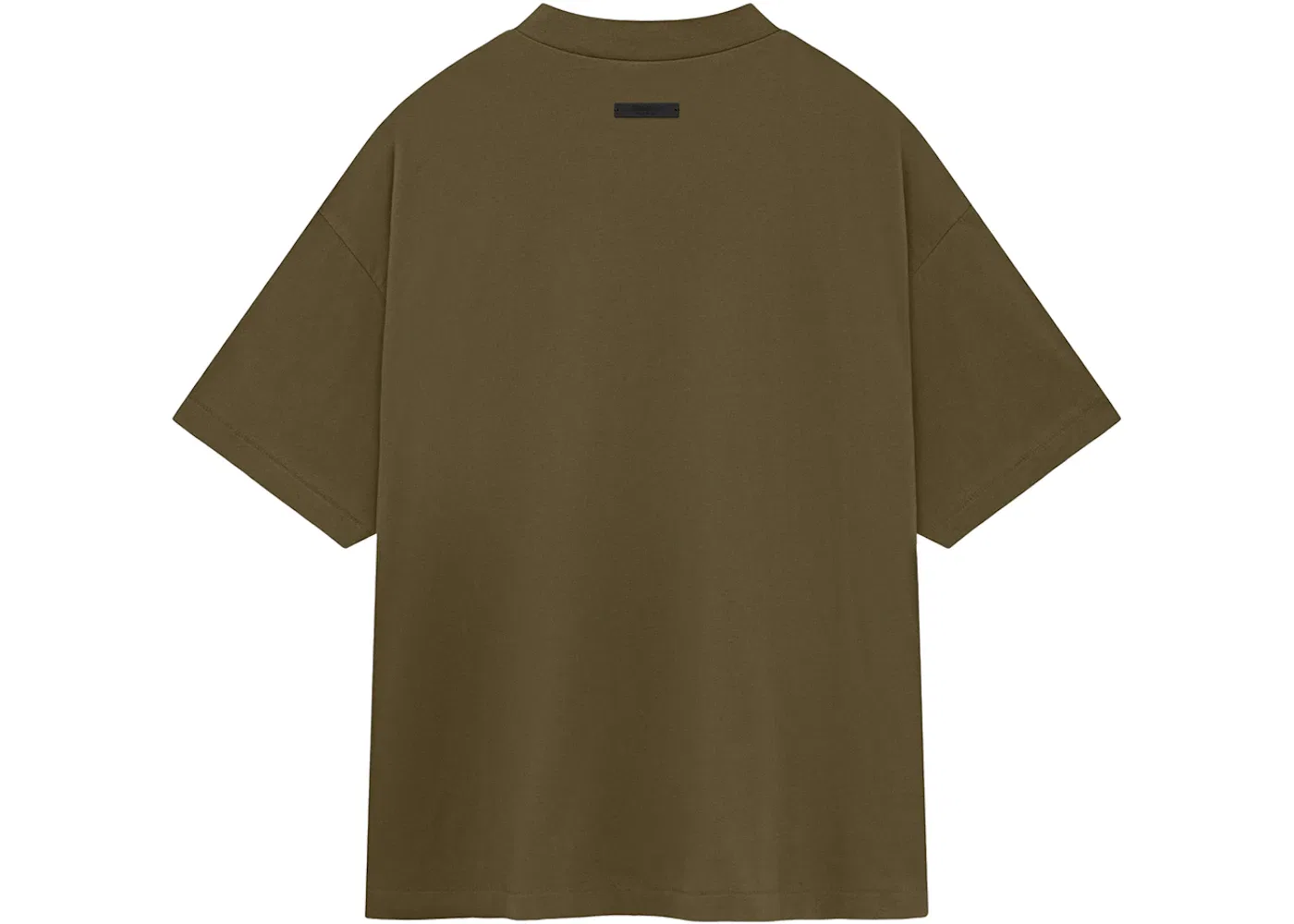 Мужская футболка с длинным рукавом Fear of God Essentials Jersey Crewneck Tee, Olive — фото 2
