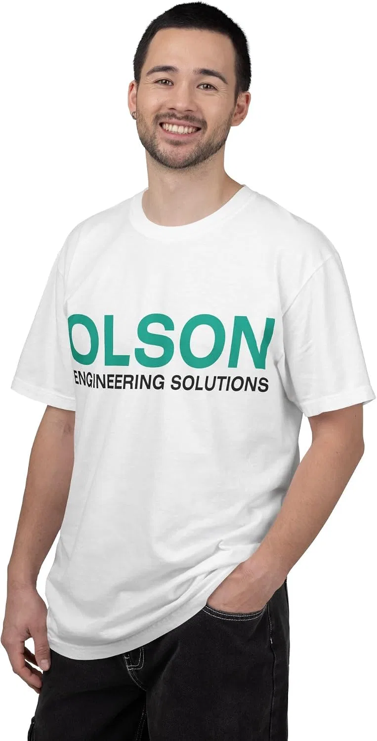 Футболка с логотипом Olson Engineering Solutions Comfort Colors, White — фото 3