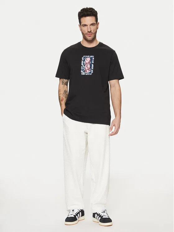 Футболка regular fit Trefoil Series Adidas, черный — фото 2