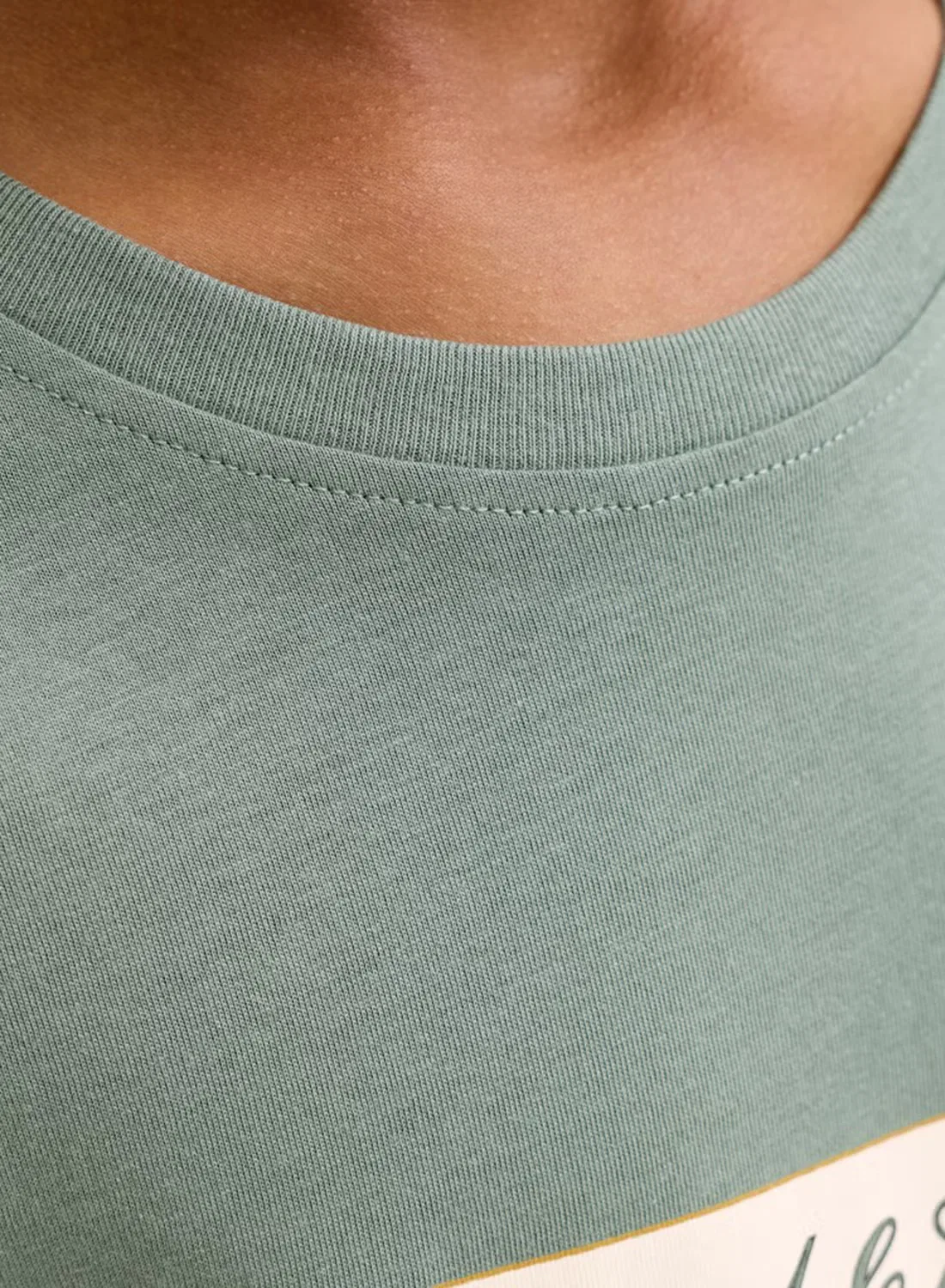 Футболка с принтом Youth box logo Jack & Jones Junior, зеленый — фото 4