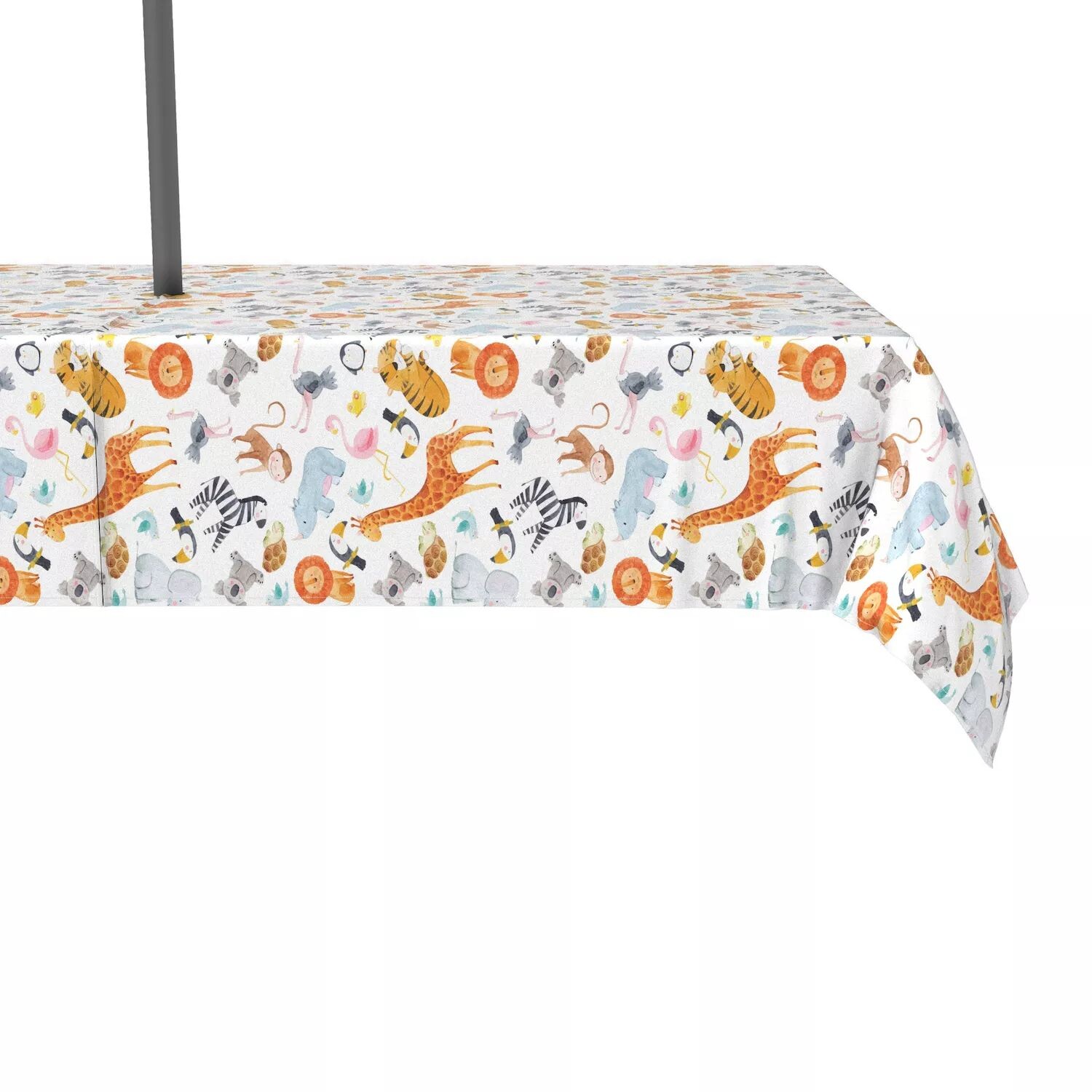 

Водоотталкивающий материал, для наружного применения, 100 % полиэстер, 60x120 дюймов, акварельные краски «Животные сафари»