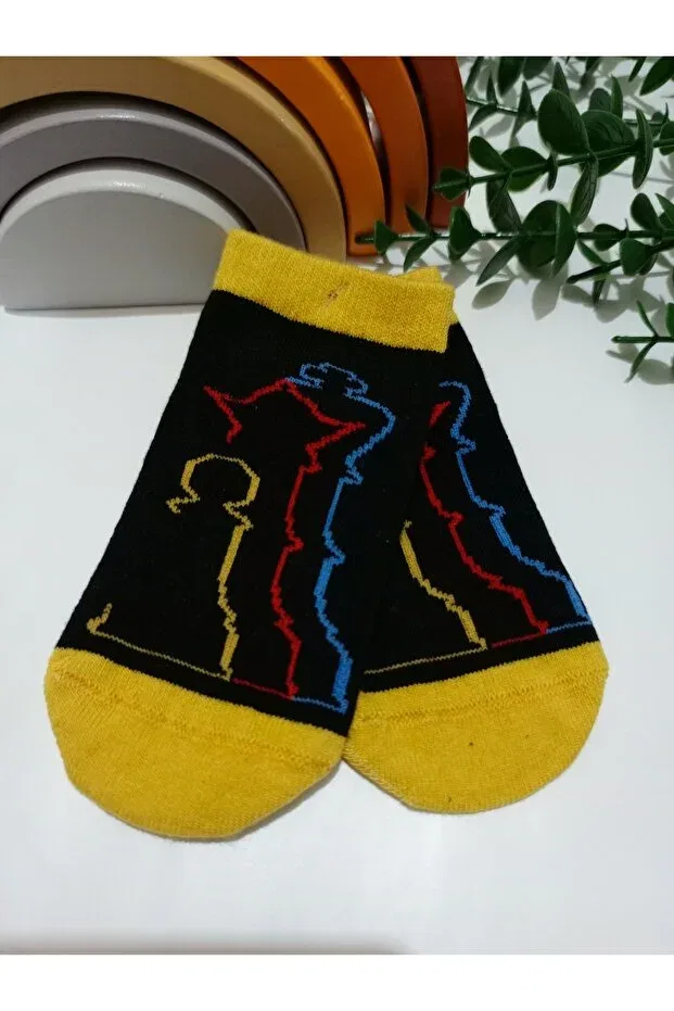 Детские носки для мальчиков с рисунком 4 штуки Bebek Meselesi, Multicolor — фото 2