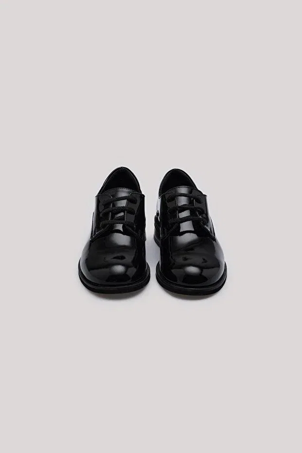 Детские туфли для мальчиков кожаные Nebbati, Black