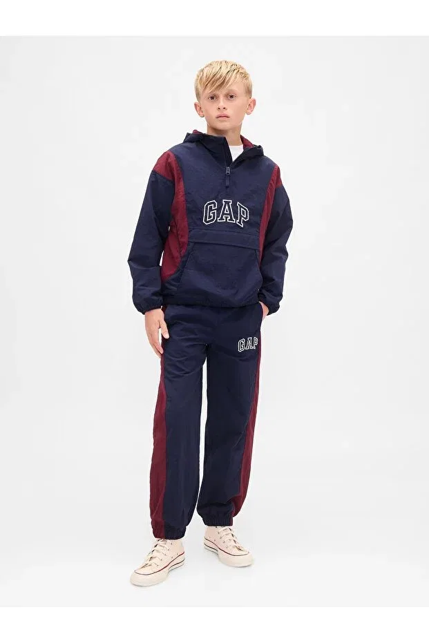 Детские спортивные штаны для мальчиков с принтом Gap, Navy Blue-001