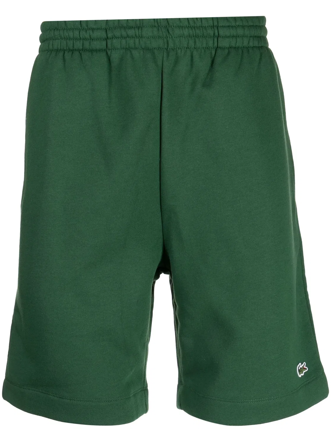 Шорты из хлопкового микса с логотипом Lacoste, темно-зеленый