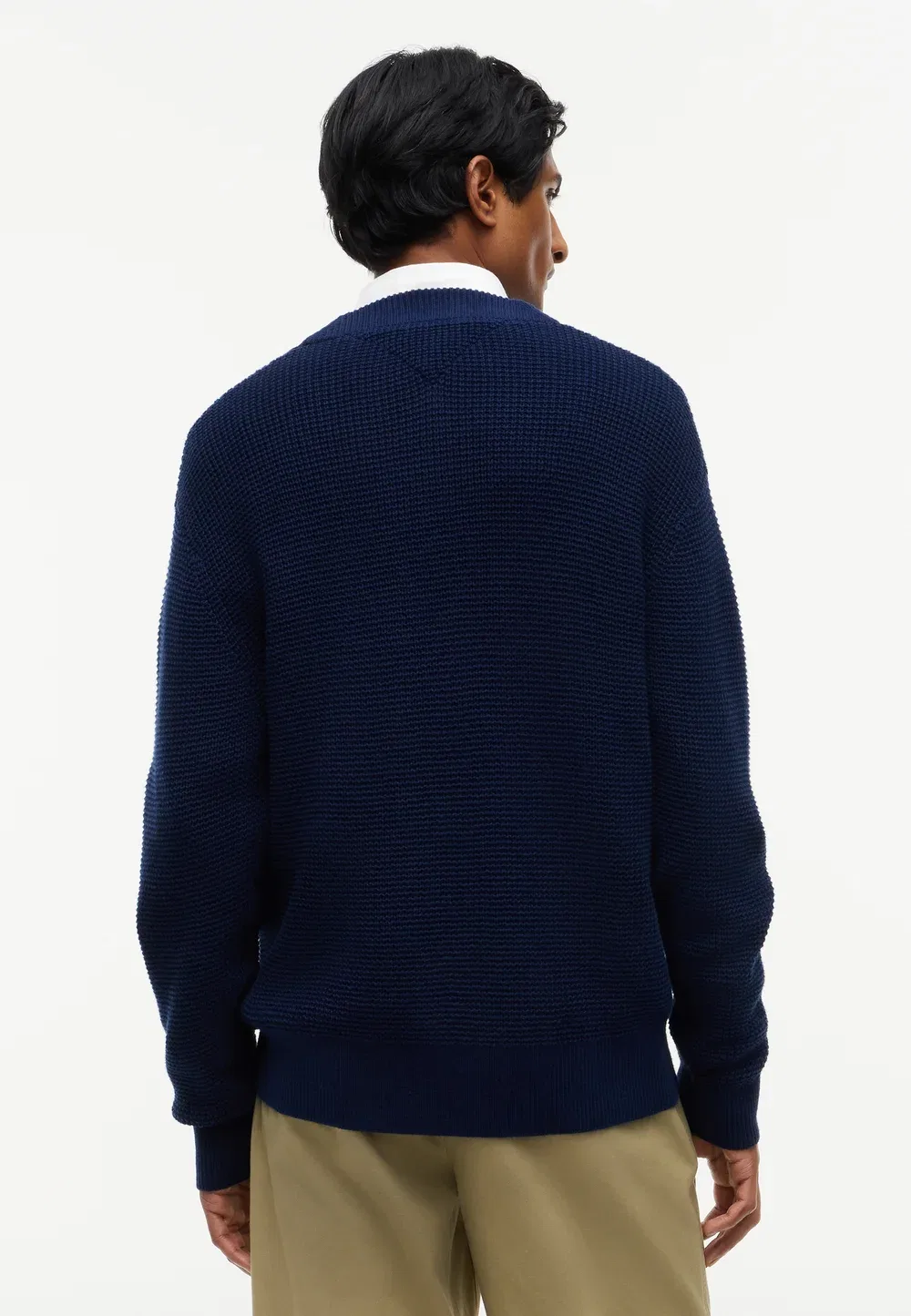 Кардиган с вафельной структурой Tommy Hilfiger, Carbon Navy — фото 3