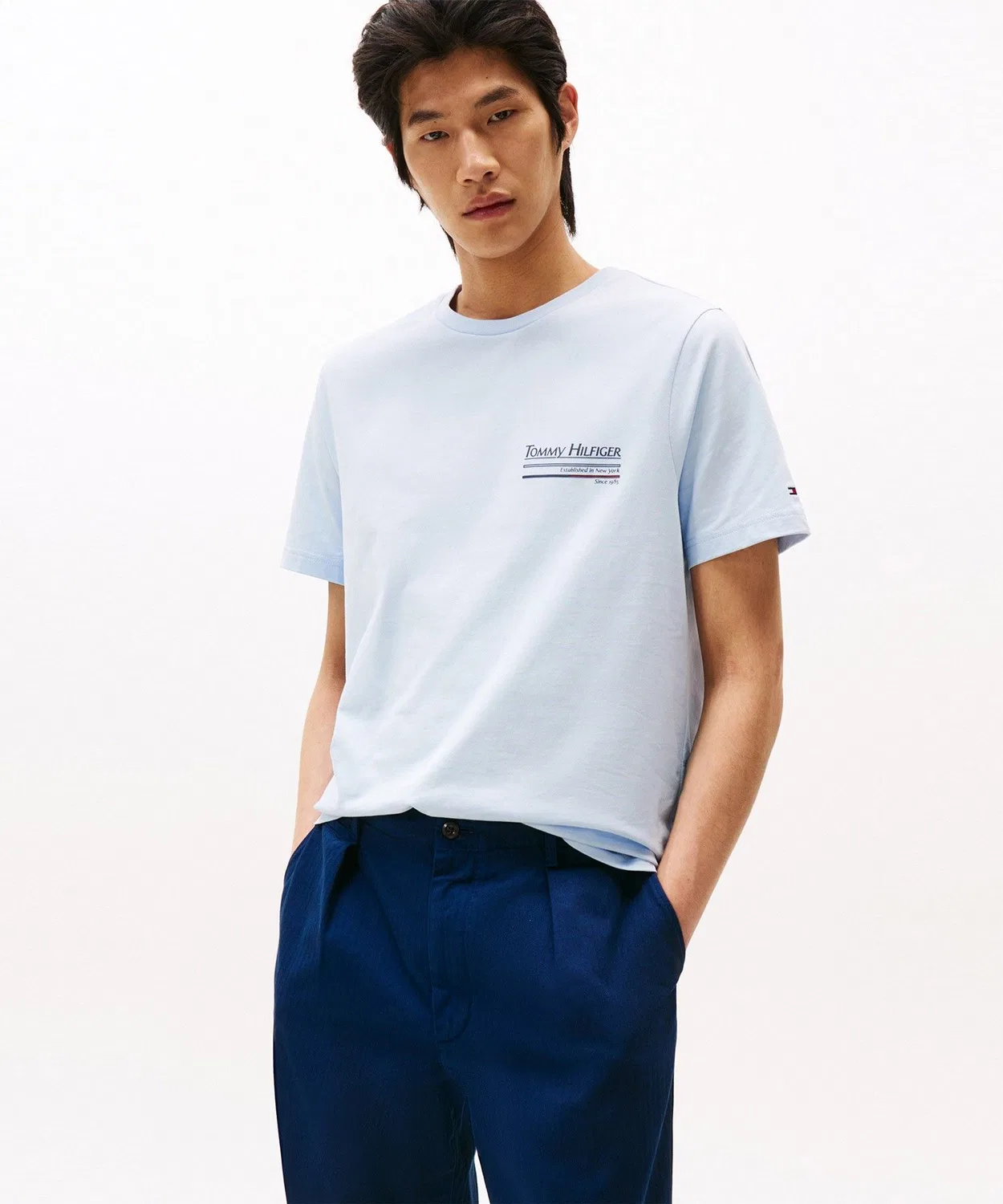 Мужская футболка с принтом Outline Sailing TOMMY HILFIGER, Light Blue